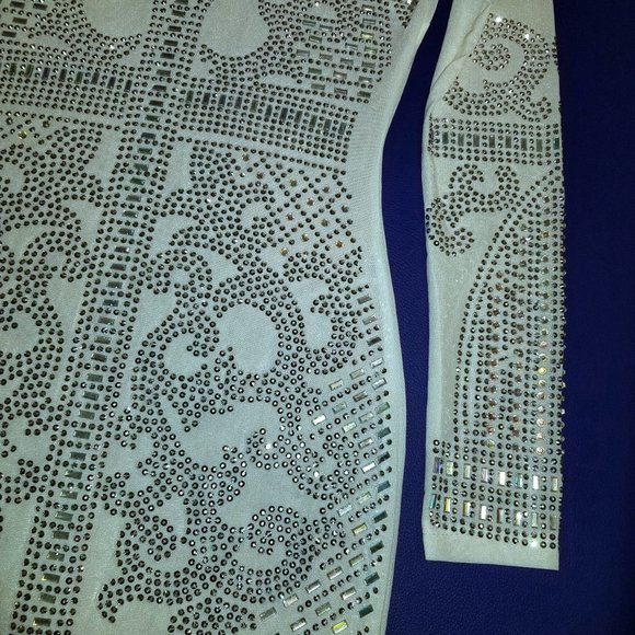 White Bling Mini Dress - Picture 11 of 11